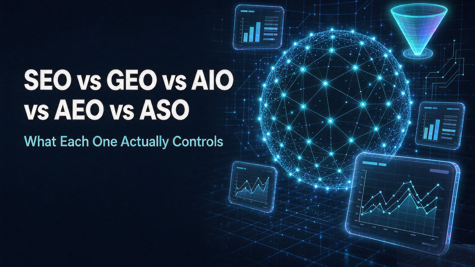一文看懂 SEO、GEO、AIO、AEO、ASO 的区别