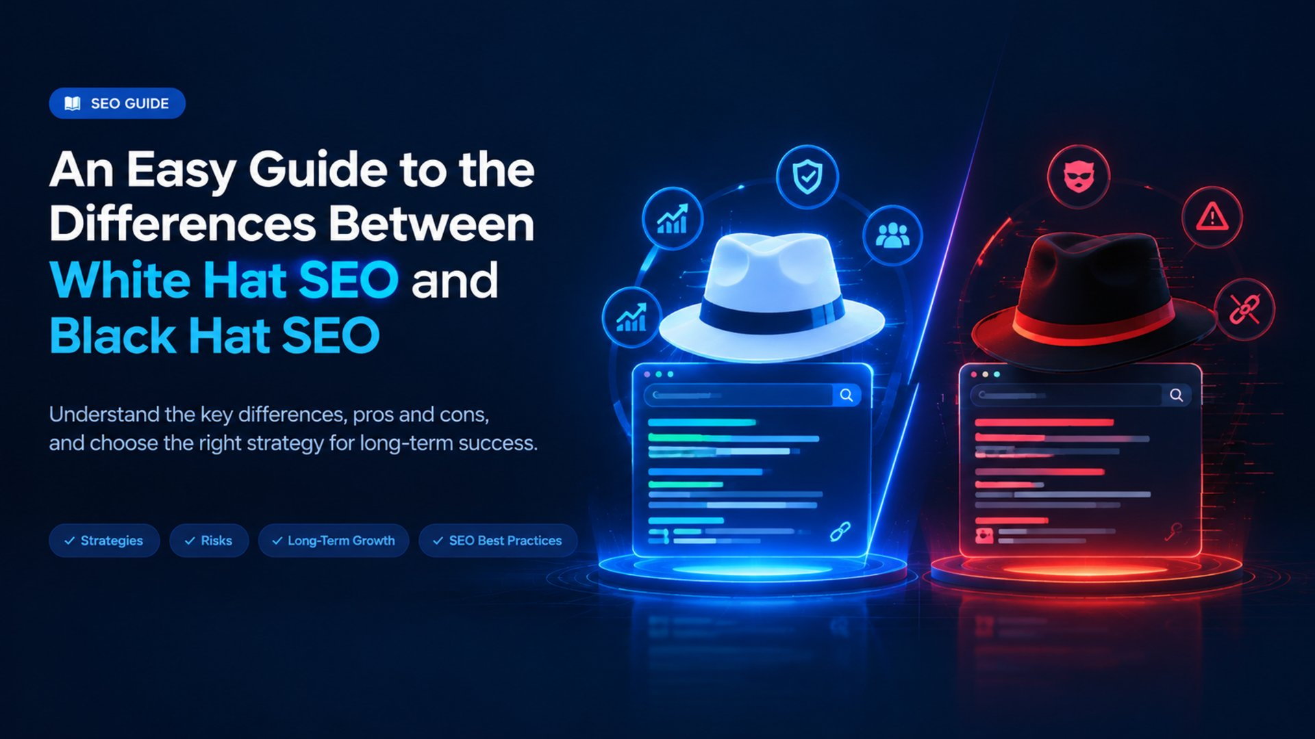 Белая и чёрная шляпа SEO: в чём разница